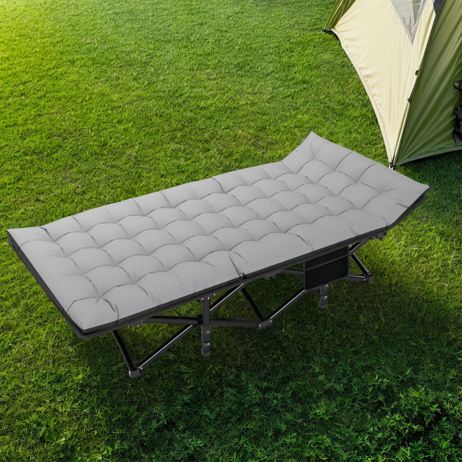 Folding Heavy-Duty Camping Cot for Adults