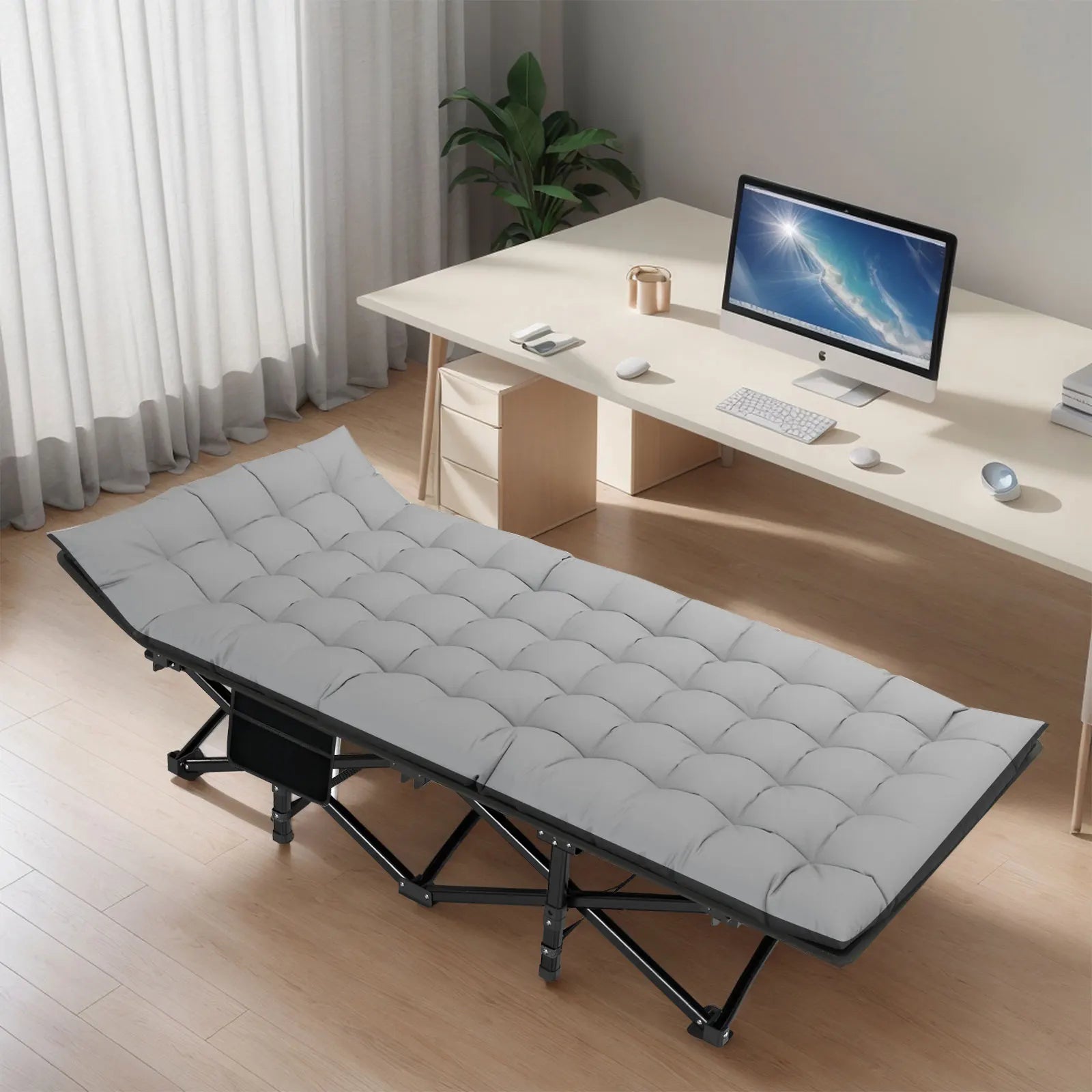 Folding Heavy-Duty Camping Cot for Adults