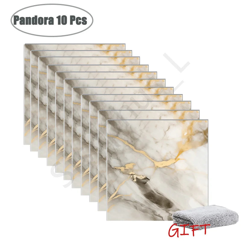 PVC Marble Wall & Floor Stickers – Self-Adhesive Waterproof Tiles