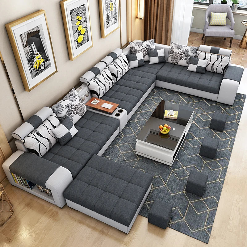 Top Picks for Modern U-Shape Sectional Sofas With USB & Storage