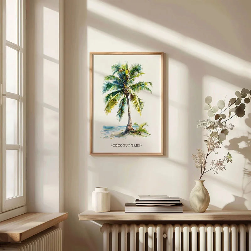 Green Botanical Leaves Canvas – Nature Wall Art Home Decor