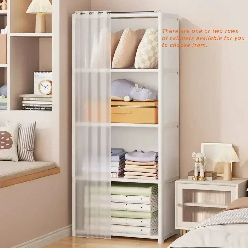6/5-Layer Dustproof Wardrobe – High Capacity Storage Cabinet