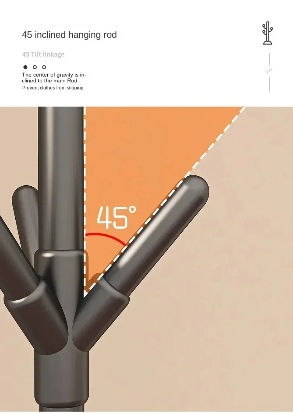 Tree Branch Floor Standing Coat and Hat Rack