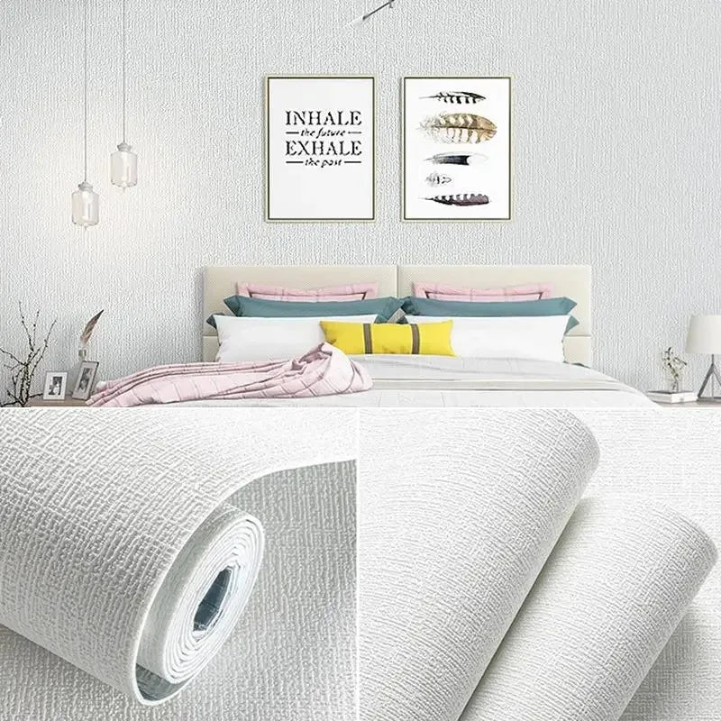 50cm 3D Foam Wall Panel – Linen PVC Waterproof & Soundproof