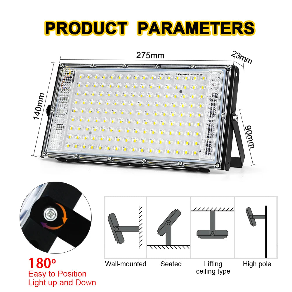 IP65 Waterproof LED Flood Light for Outdoor Use