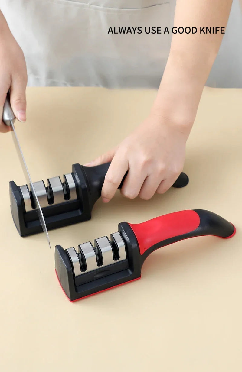 Level 3 Knife Sharpener with Non-Slip Base
