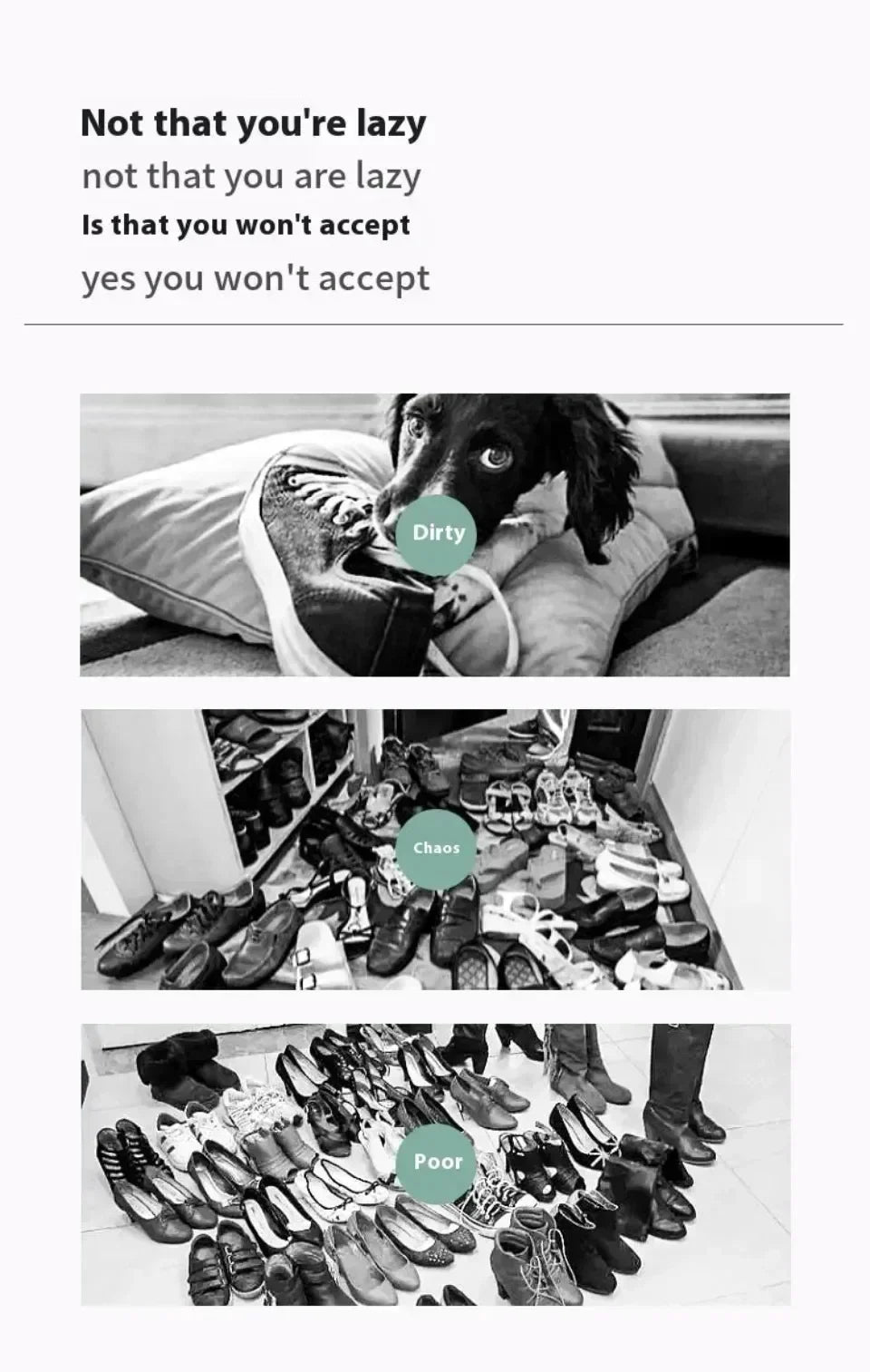 4-Tier Wooden Shoe Rack – Home & Dormitory Storage Cabinet