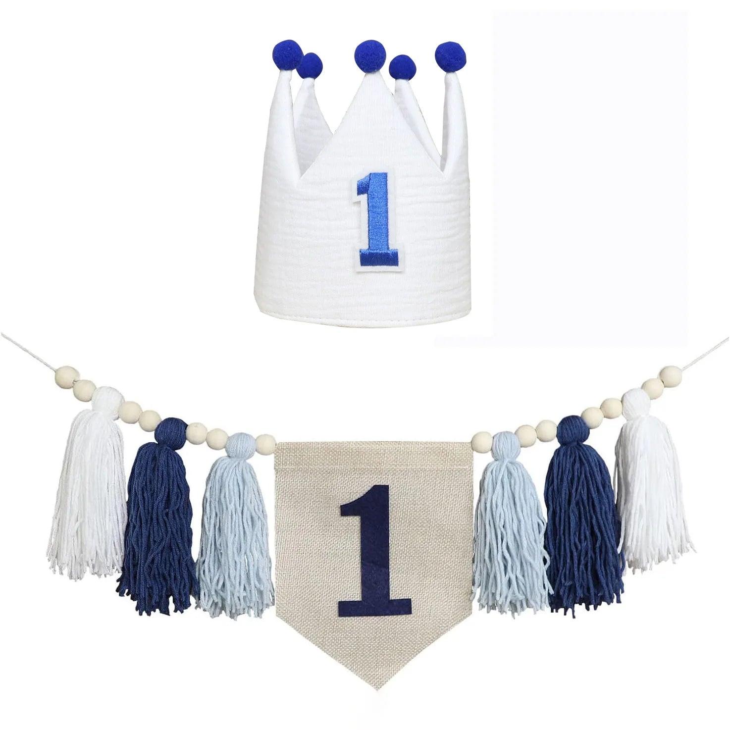 Boho 1st Birthday High Chair Banner Party Decoration