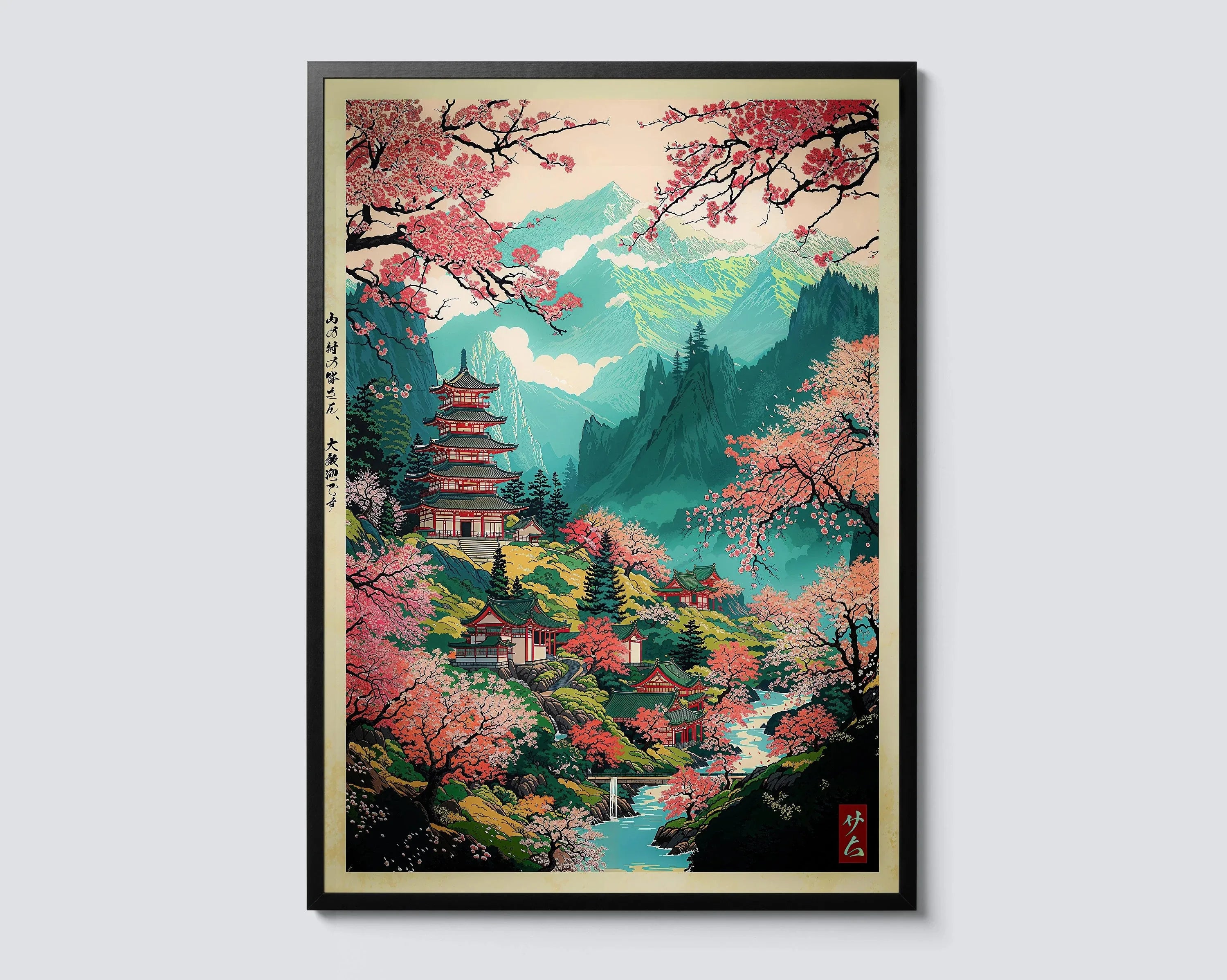 Mount Fuji Wave Canvas Print Japanese Wall Art