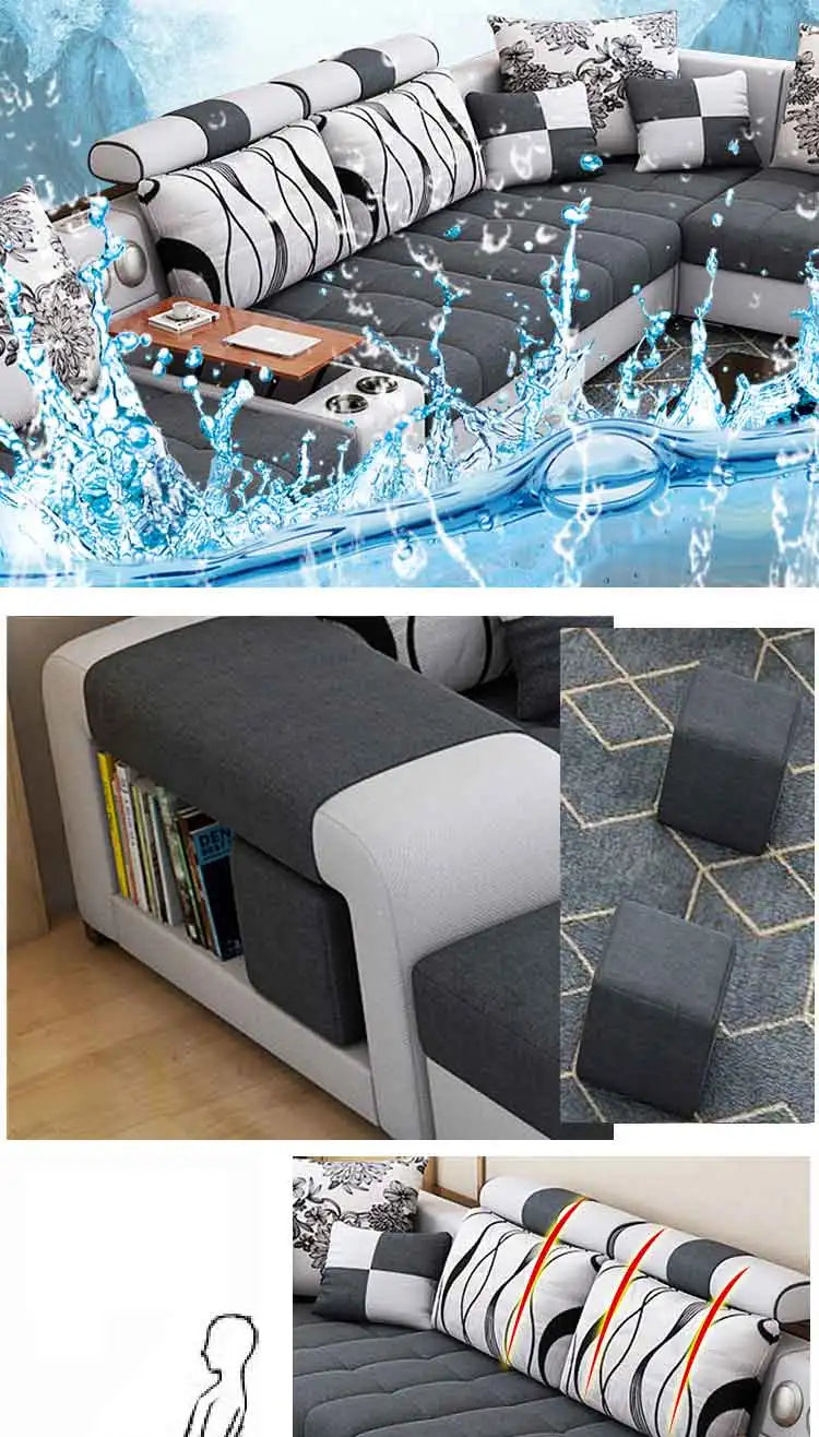 Top Picks for Modern U-Shape Sectional Sofas With USB & Storage
