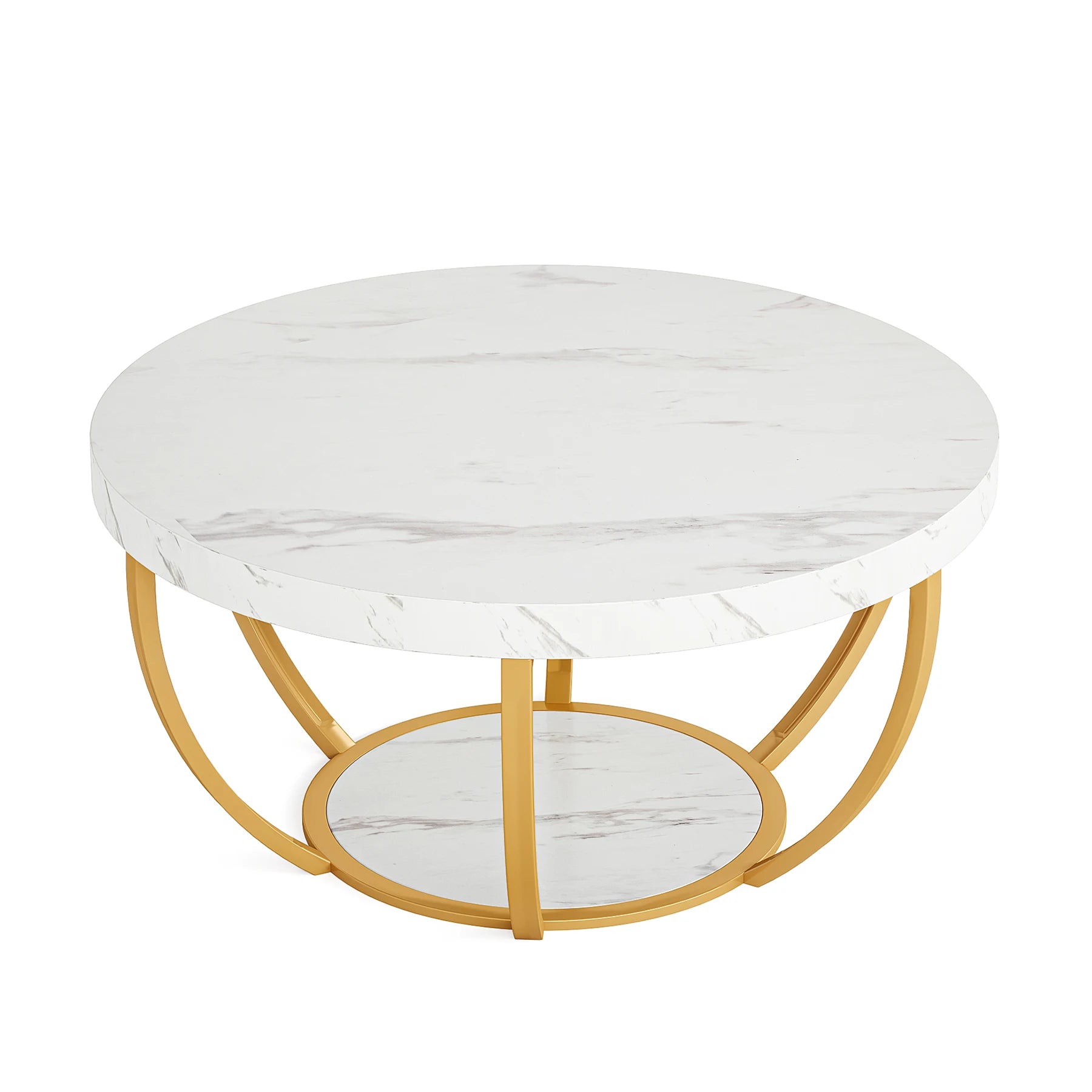 Tribesigns 31.7″ Round Coffee Table
