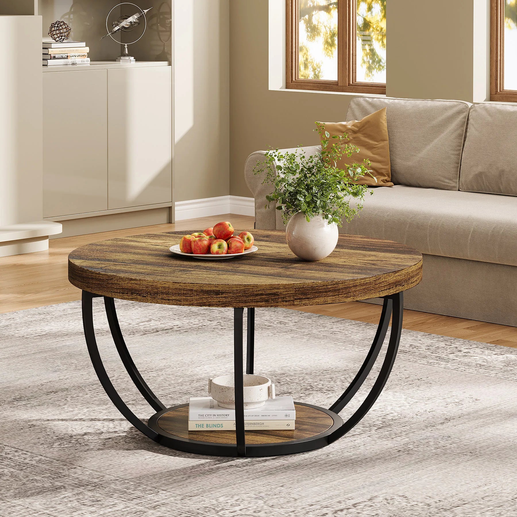 Tribesigns 31.7″ Round Coffee Table