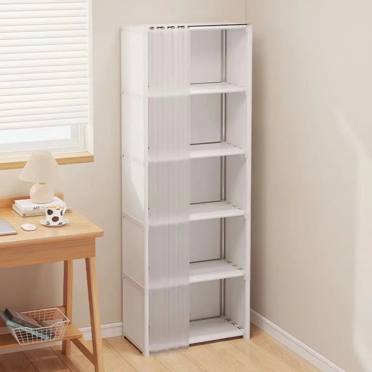 6/5-Layer Dustproof Wardrobe – High Capacity Storage Cabinet