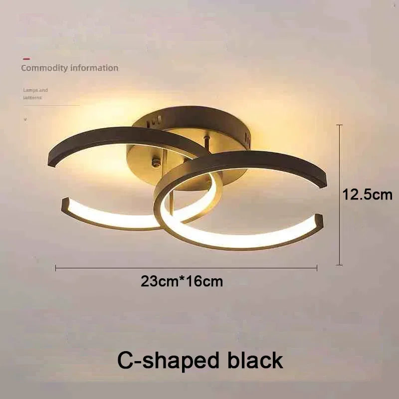 Modern Nordic LED Ceiling Light with 3-Color Modes
