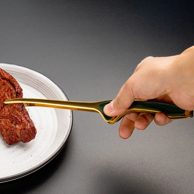Stainless Steel Kitchen Tongs with Non-Slip Grip