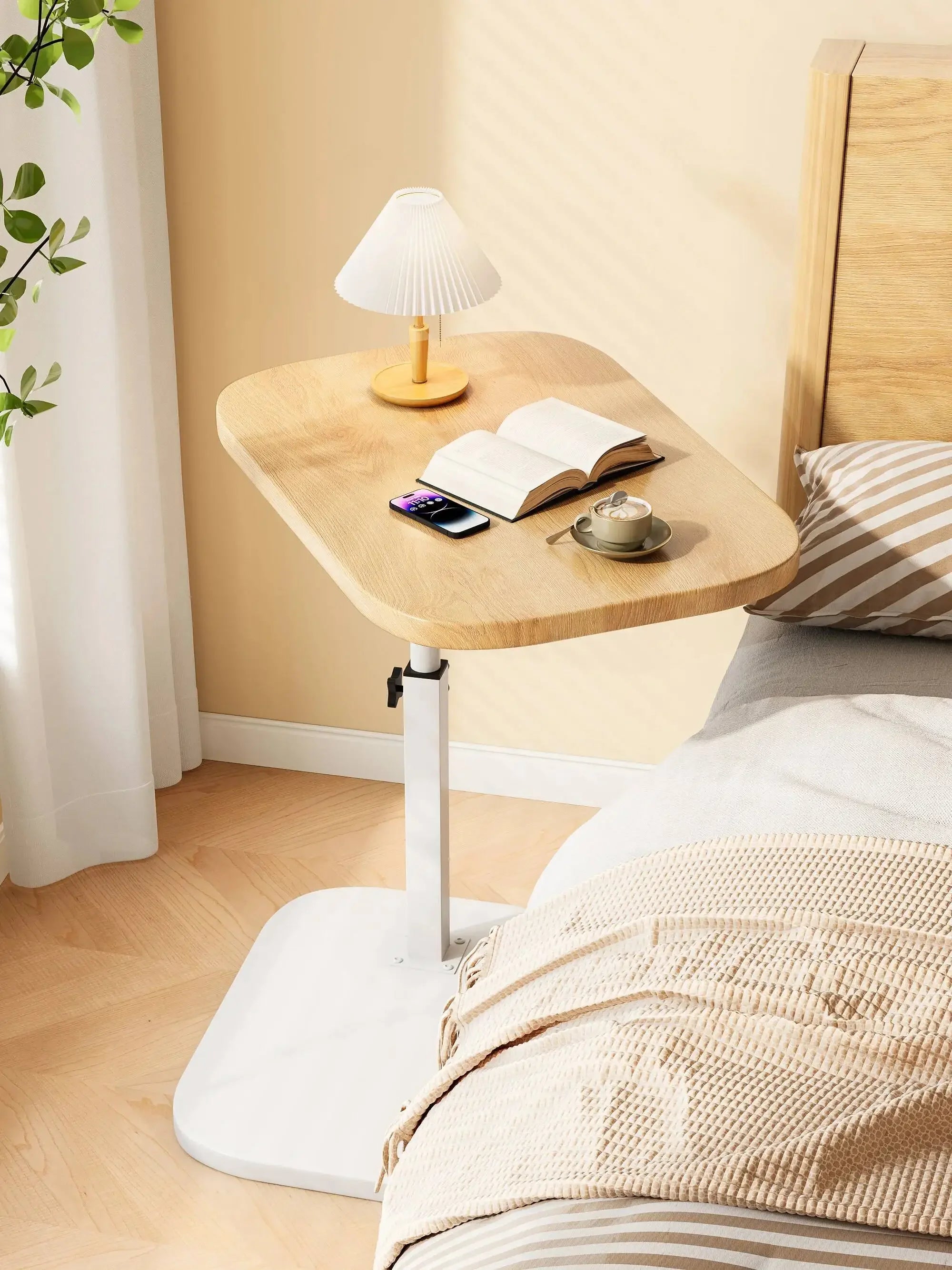 Portable Folding Side Table – Adjustable Laptop & Coffee Desk