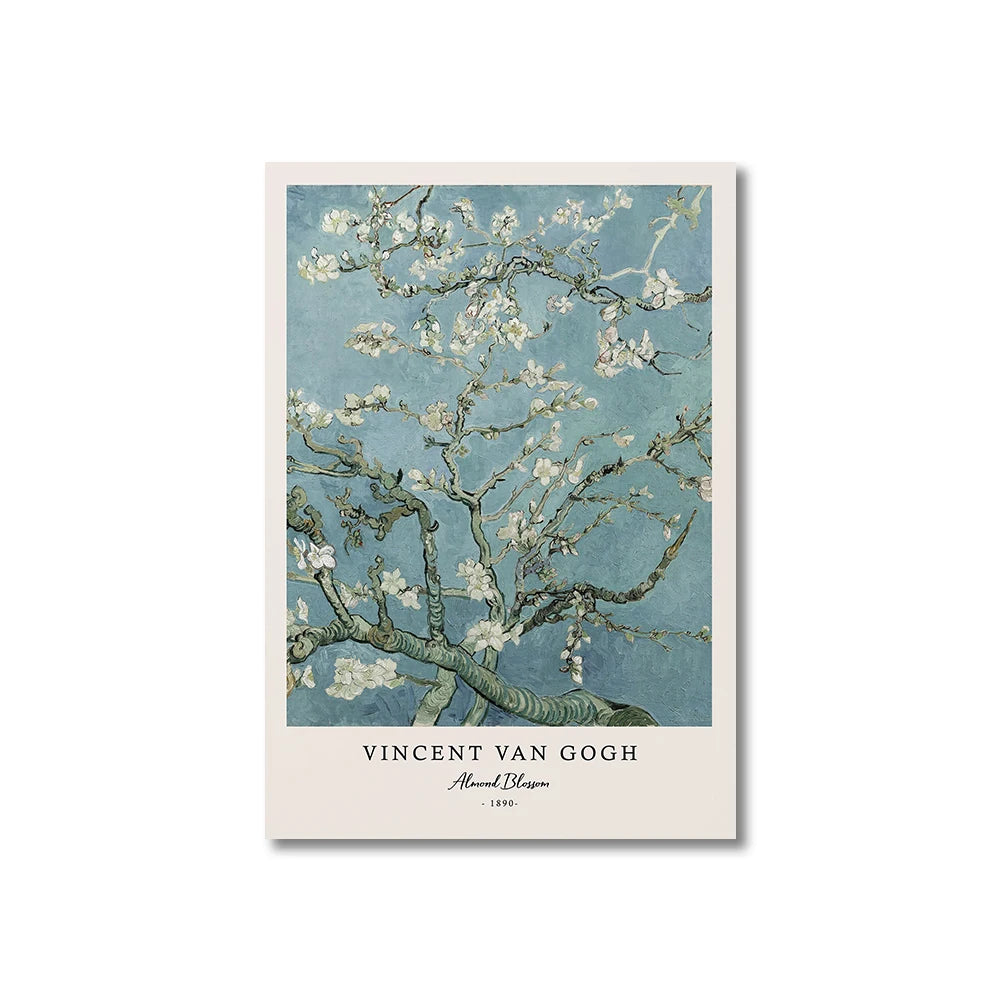 Vincent Van Gogh Writings Prints and Posters Great Work The Starry Night Canvas Painting Decorations for Living Room Wall Art