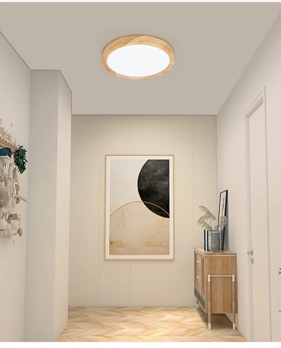 LVL Wood Grain LED Ceiling Light with 3-in-1 Color Modes