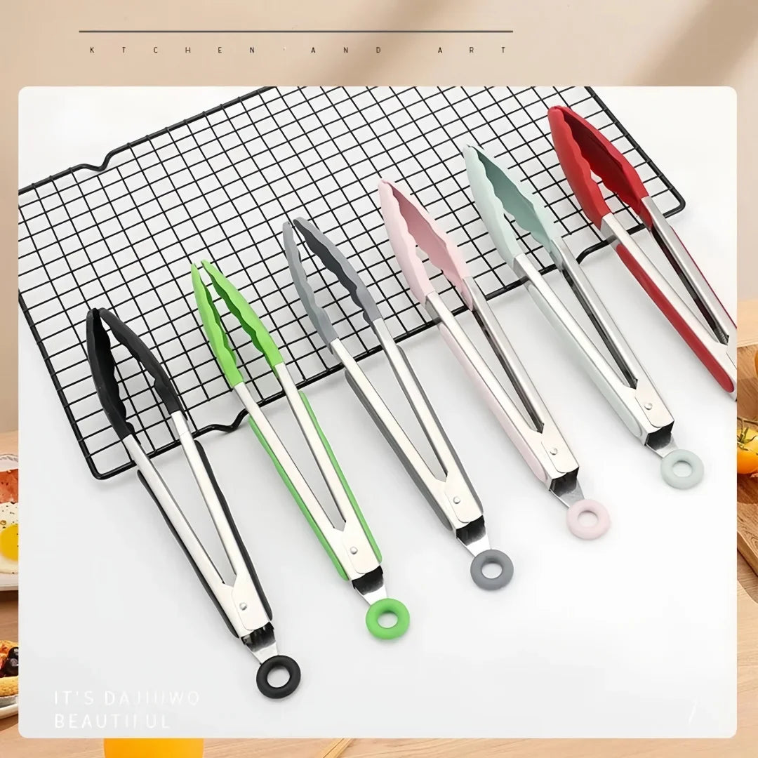 Anti Slip Stainless Steel Tongs
