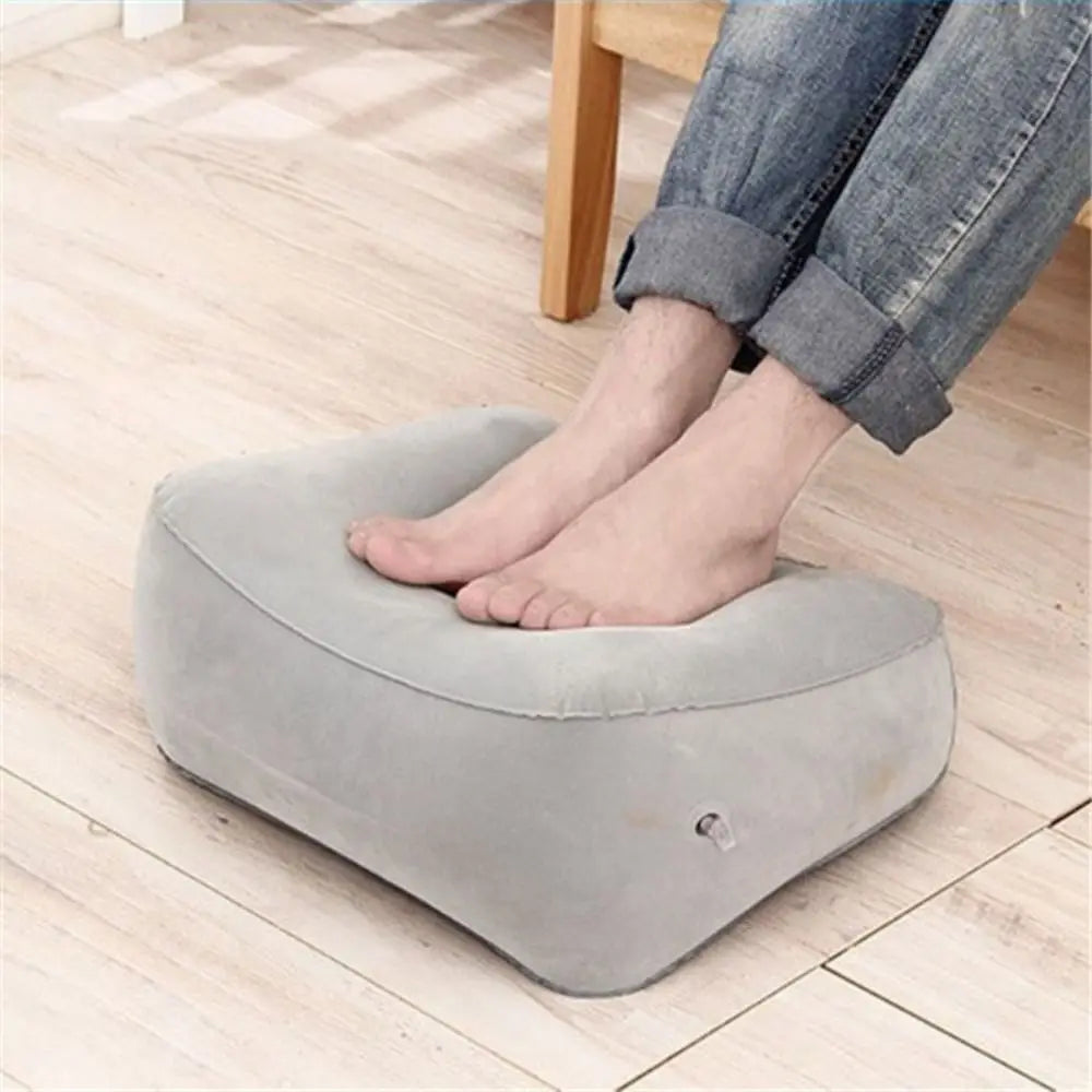 Inflatable Soft Footrest Pillow for Travel and Home
