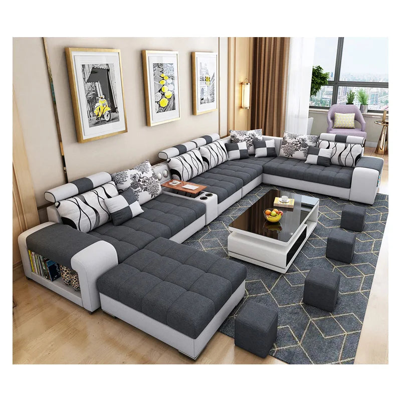 Top Picks for Modern U-Shape Sectional Sofas With USB & Storage