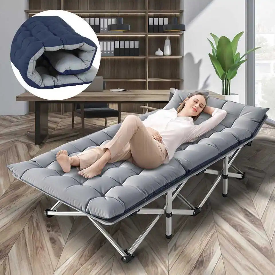Folding Heavy-Duty Camping Cot for Adults
