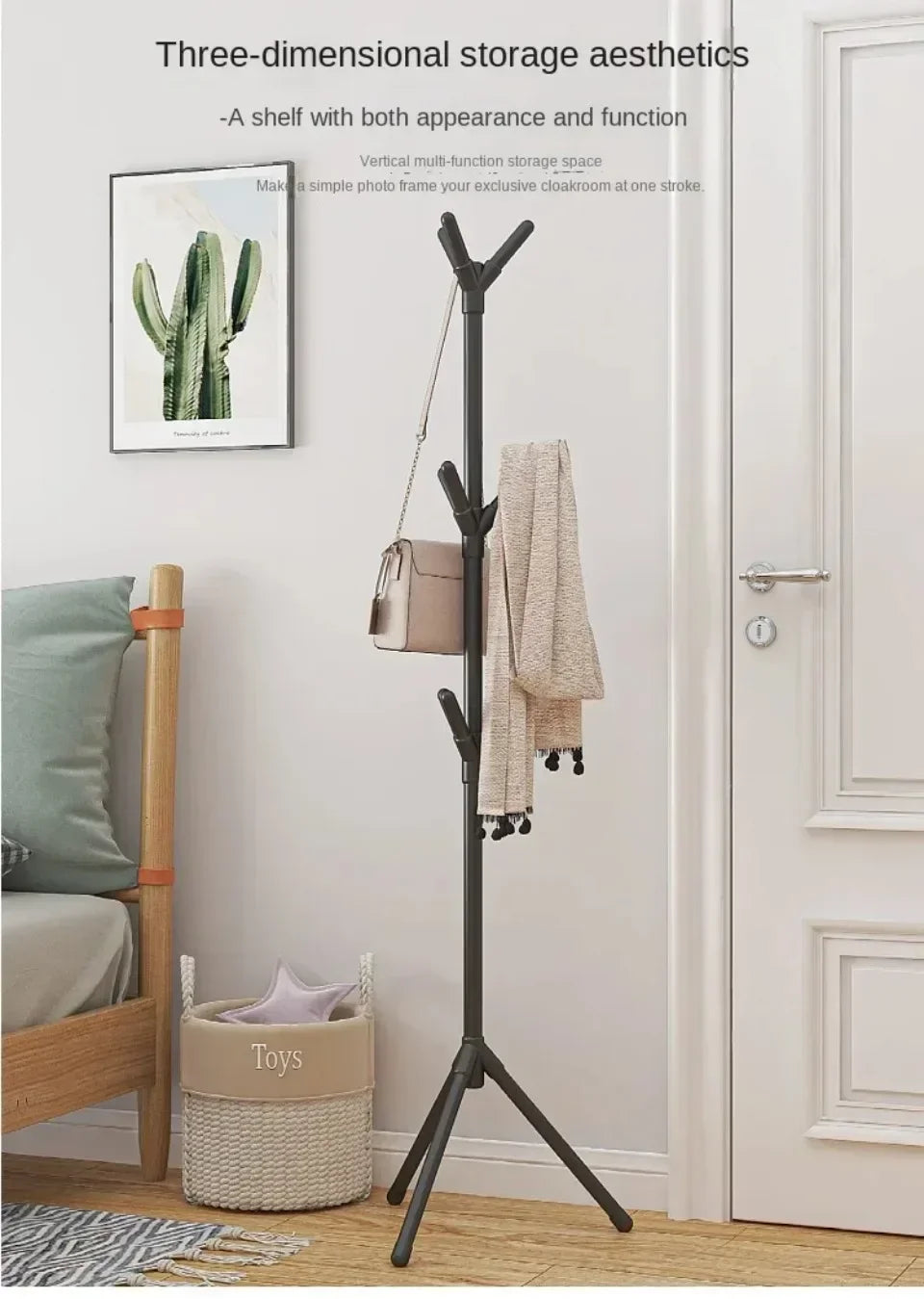 Tree Branch Floor Standing Coat and Hat Rack
