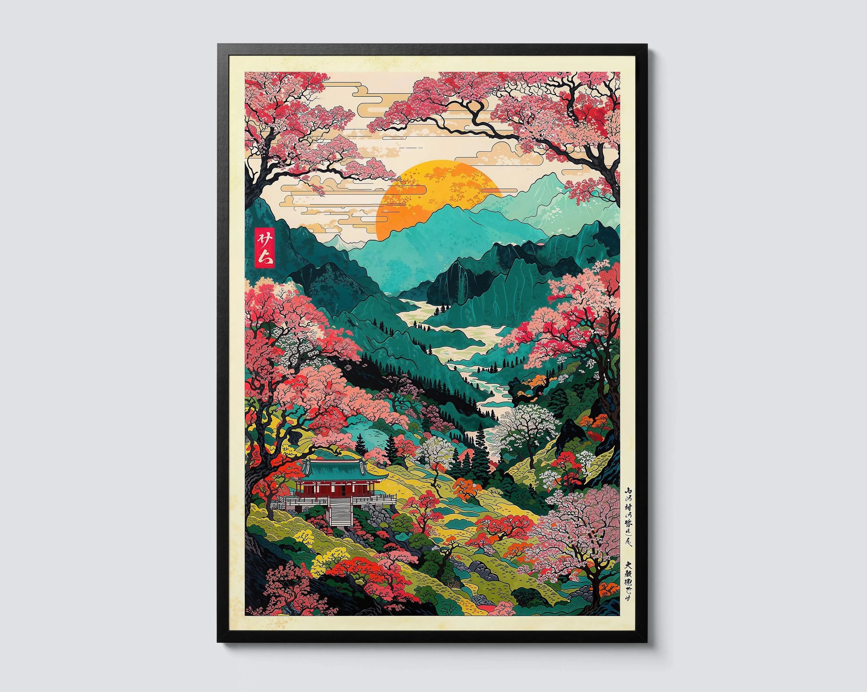 Mount Fuji Wave Canvas Print Japanese Wall Art