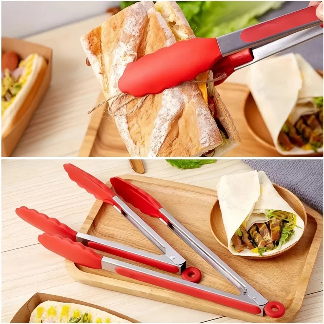 Anti Slip Stainless Steel Tongs
